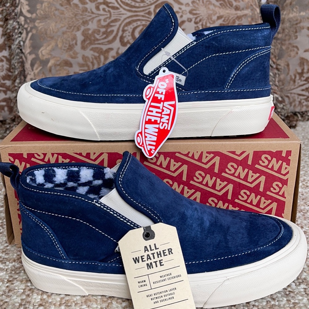Vans Mid Slip Sf Mte Suede Dress Blues/AntiqueWhtW